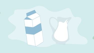 melkflessen illustratie