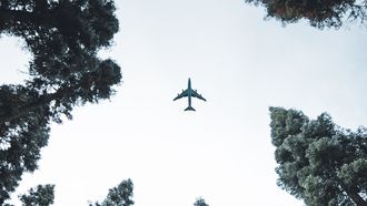 vliegtuig in de lucht