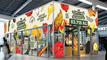 ‘Kromste Supermarkt van Nederland’ opent op Utrecht Centraal: hier koop je groenten die normaal worden afgekeurd