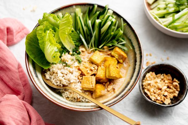 Afbeelding Thaise saté-bowl vegan keto-recepten