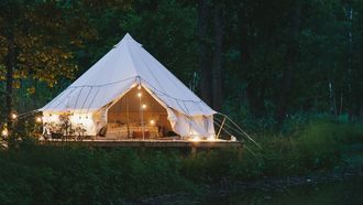 tent in de natuur