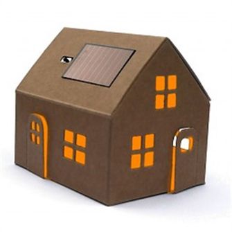 Bouwpakket huisje voor kinderen met zonne-energie
