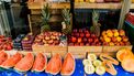 Fruit op een fruitkraam op de markt