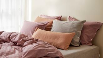 Yumeko-set Flanel mauve chambray