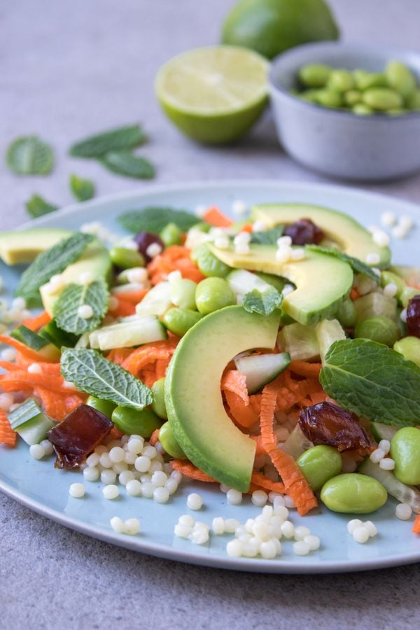 Vegan salade recept parelcoussous