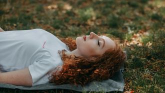 Woman laying