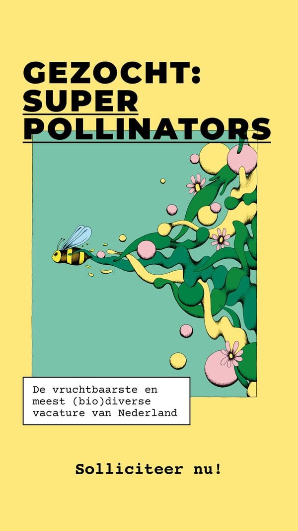 Vacature voor een groene en biodiverse baan bij The Pollinators.