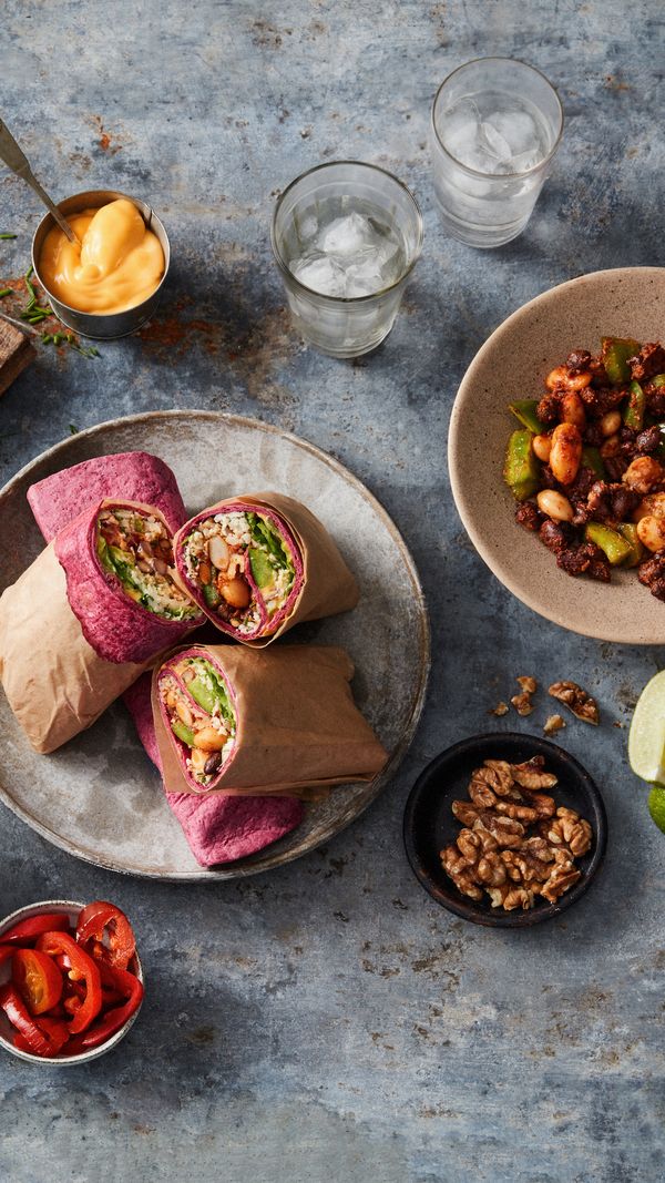 vegan bieten burrito bloemkoolrijst