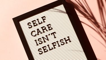 self-care isn't selfish letters