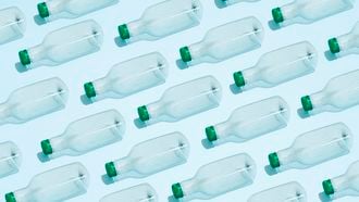 plastic flesje water