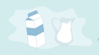melkflessen illustratie, melk