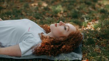 Woman laying