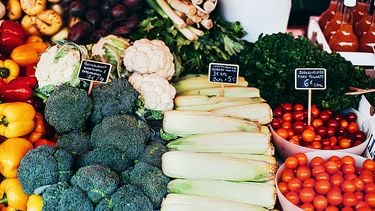 groenten op de markt