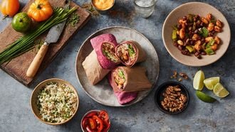 vegan bieten burrito bloemkoolrijst
