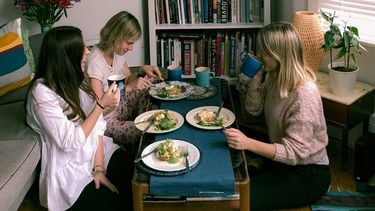 vrouwen met een klimaat-vriendelijk dieet