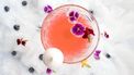 Roze alcoholvrije cocktail
