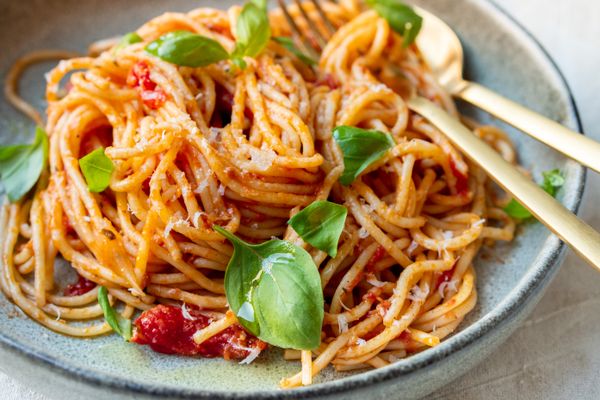 spaghetti met tomatensaus